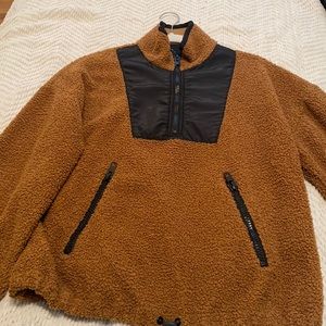 Black & Brown Teddy Sweater